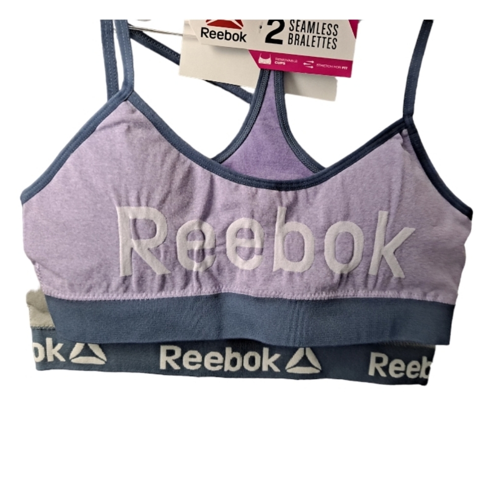Reebok Girls Seamless Bralette 2-Pack
